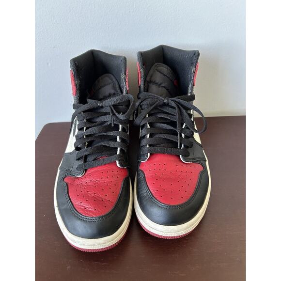 Size 8.5 - Nike Air Jordan 1 Retro OG High Bred Toe Black Red White‎ 555088-610 main image 4